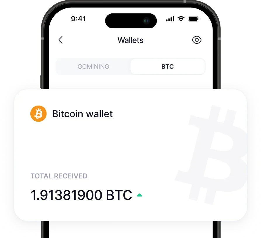 BTC Wallet Mockup